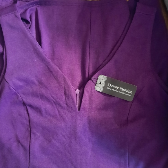 NWT Cocktail Party Purple Dress - Picture 4 of 9